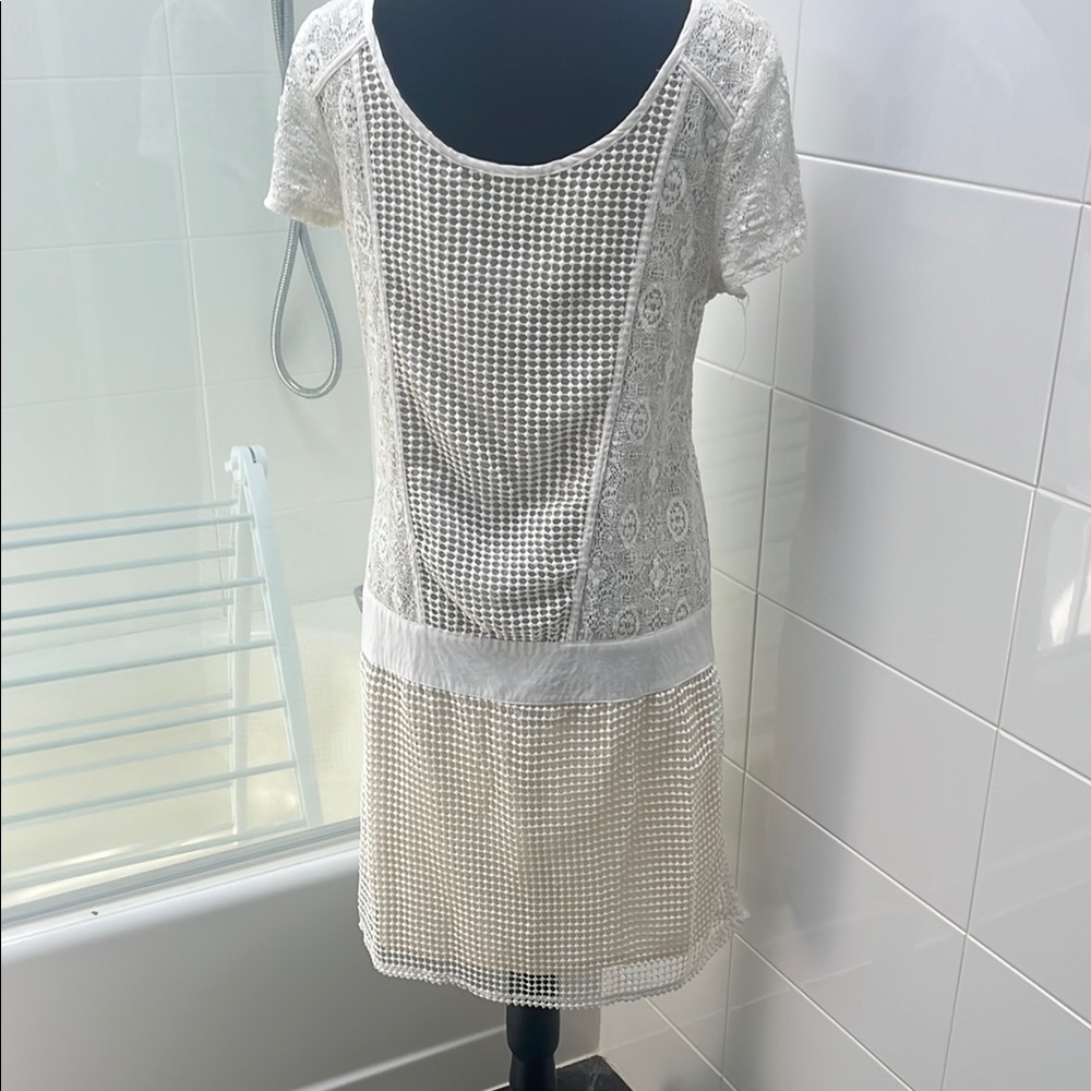 Solitaire Ivory Lace Midi Dress